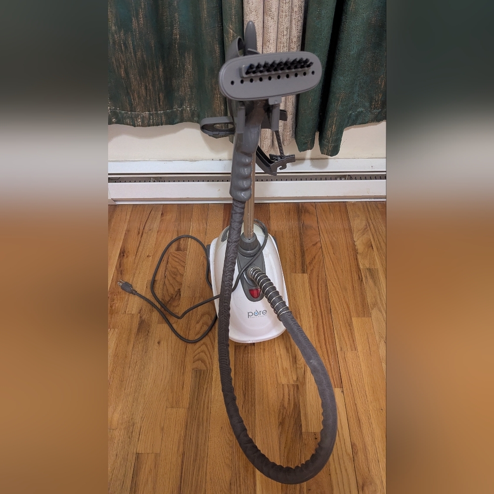 PureSteam Garment Steamer in White and Gray